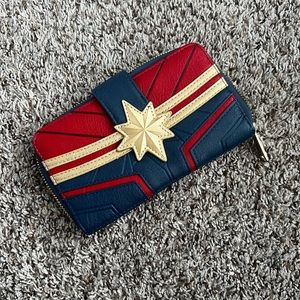 Loungefly x Captain Marvel Debossed Suit Wallet